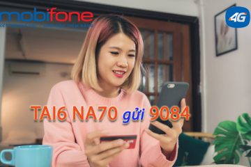 Gói cước NA70 Mobifone có 10GB data giá 70k 1 tháng